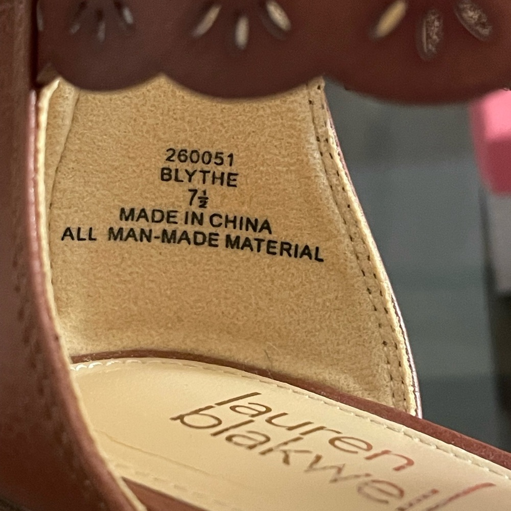 Women's Blyth Cognac Sandals Size 7.5 - Picture 3 of 6